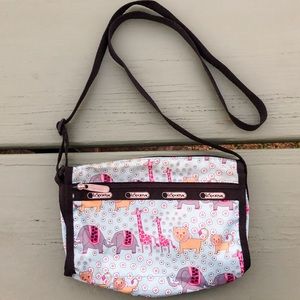 Lesportsac Crossbody Bag Elephant Giraffe Tiger